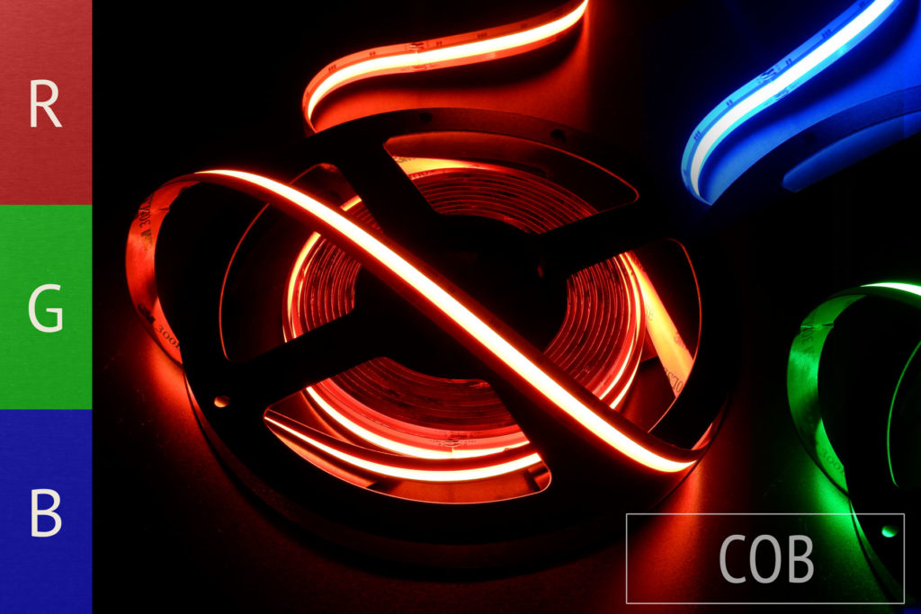 RGB COB LED-Streifen ohne LED-Punkte